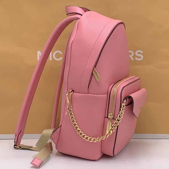 MICHAEL KORS Maisie Medium Pebbled Leather 2-in-1 Backpack Carnation NWT - Picture 5 of 16